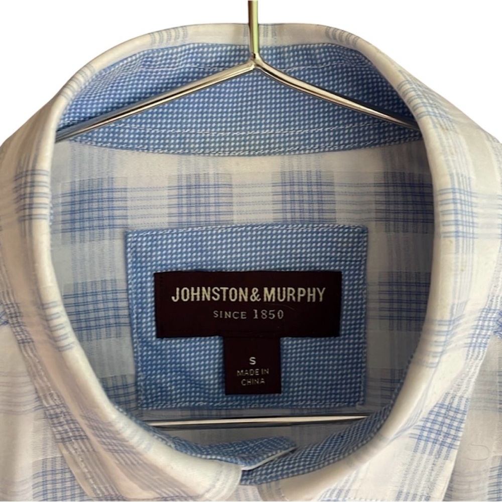 Men's Johnston & Murphy Long Sleeve Button Up Shirt Size Small